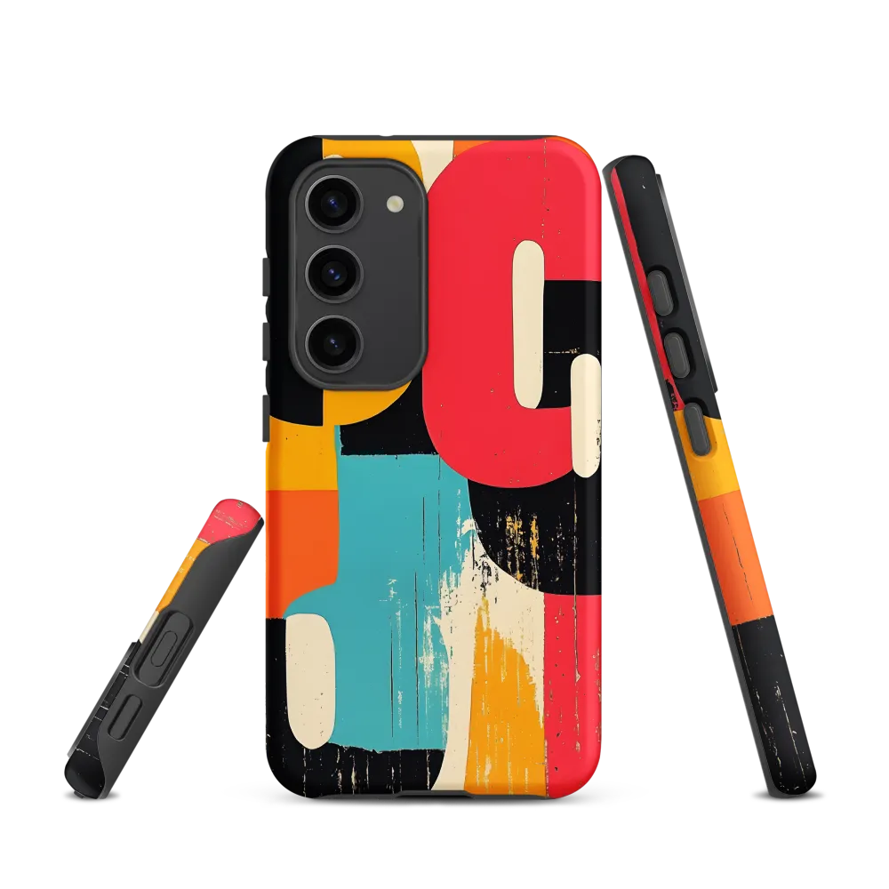 Colorful Curves: Numbers in Harmony | Phone Case |  S23 | Tough Case | Matte