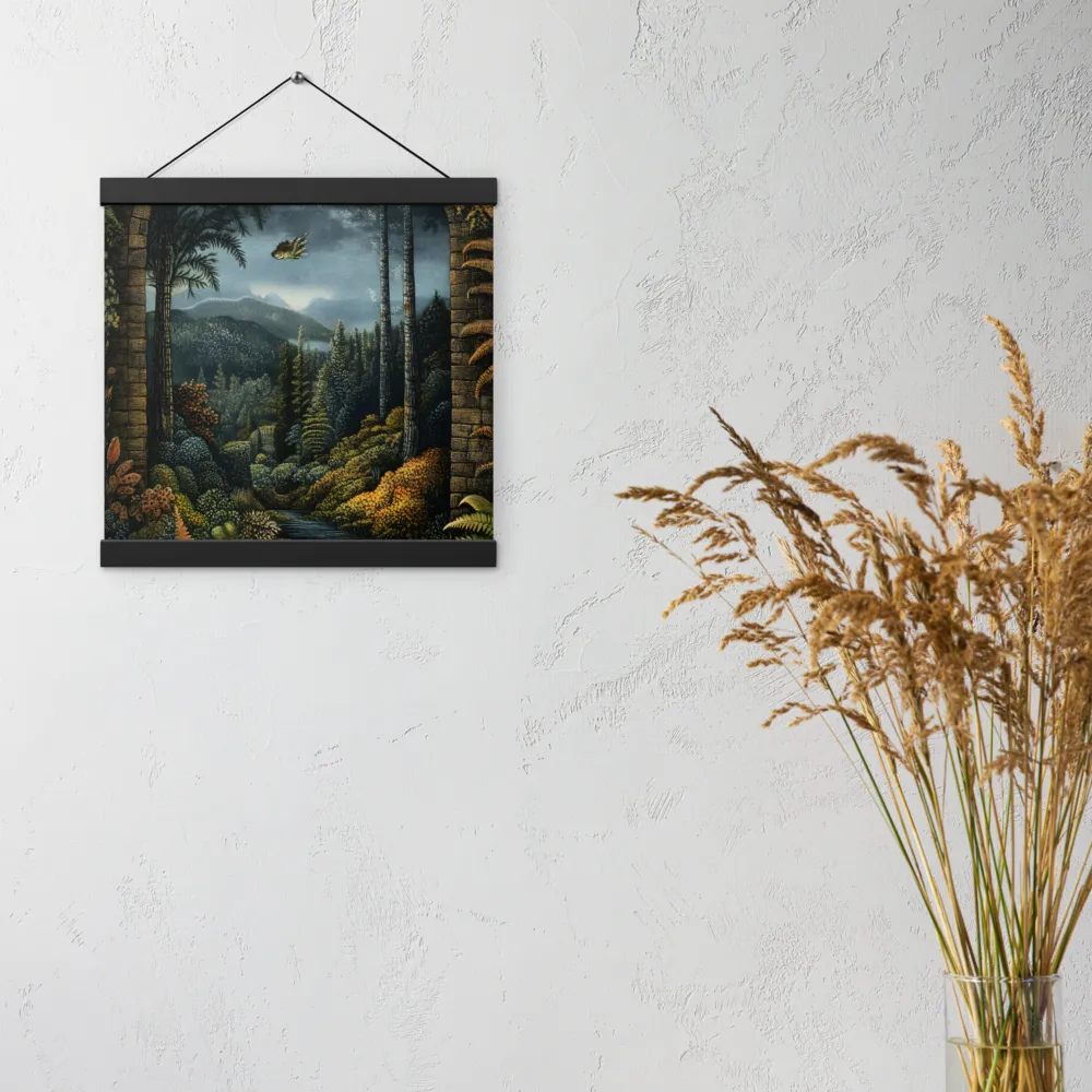 Whispers of the Enchanted Forest | Poster With Black Wood Hanger | 12″×12″