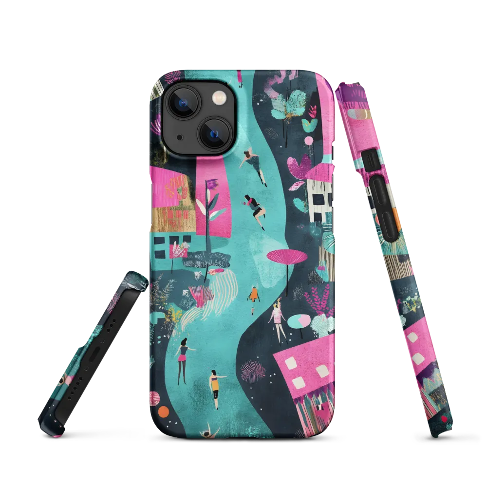 Whimsical Journey Through a Vibrant Landscape | Phone Case |  13 | Snap Case | Matte