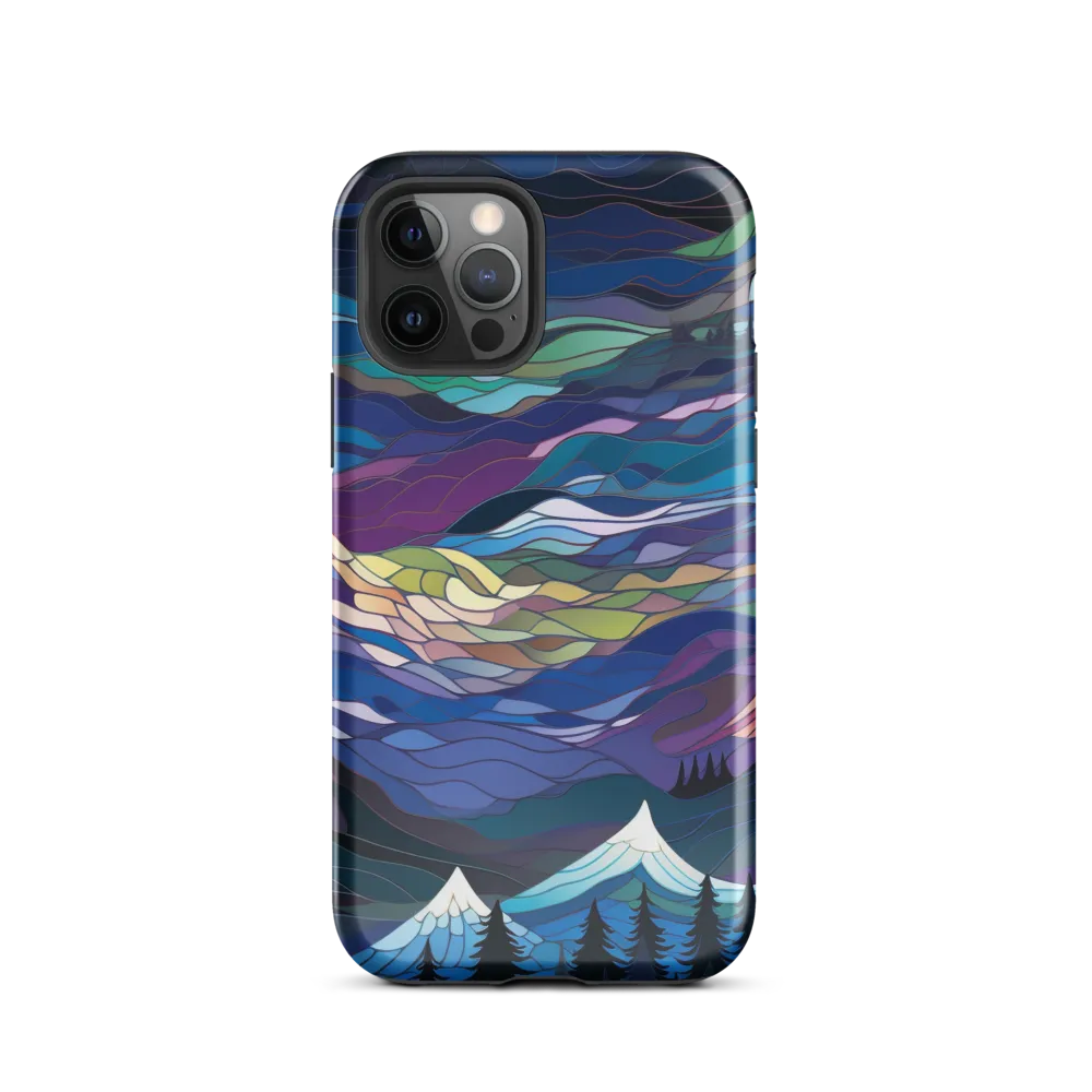 Twilight Peaks: An Abstract Mountain Landscape