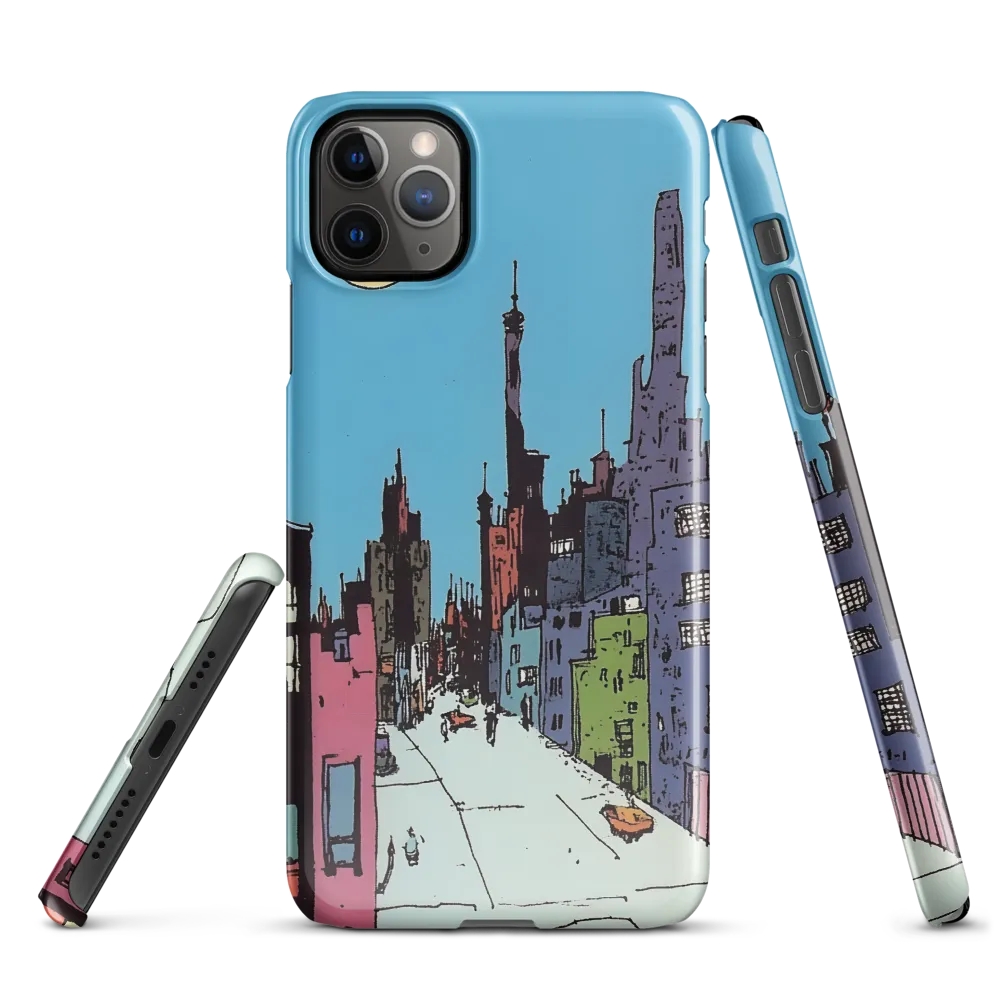 Vibrant Cityscape under the Moon | Phone Case |  11 Pro Max | Snap Case | Glossy