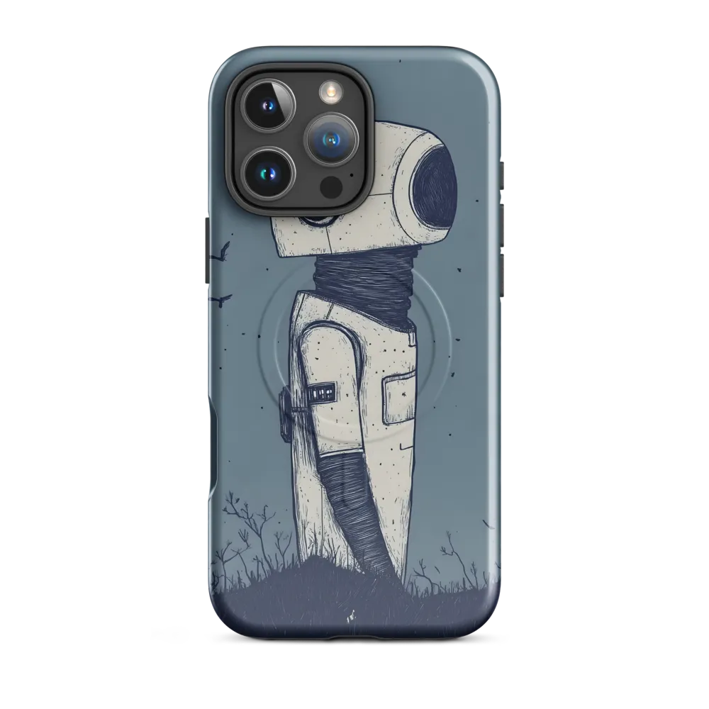 Contemplative Robot in a Barren Landscape