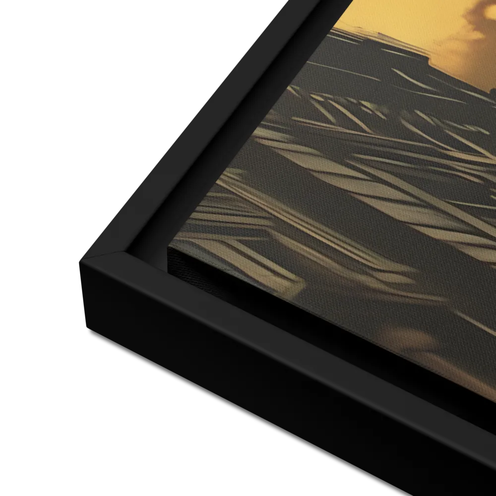 The Twilight Streets | Canvas with Black Frame | 18″×24″