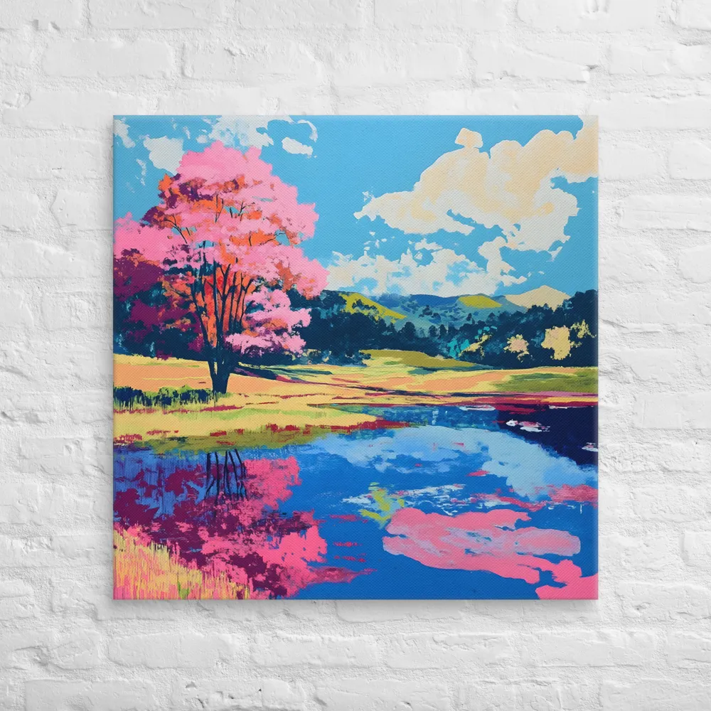 Reflections of a Pink Dreamscape | Canvas | 32″×32″