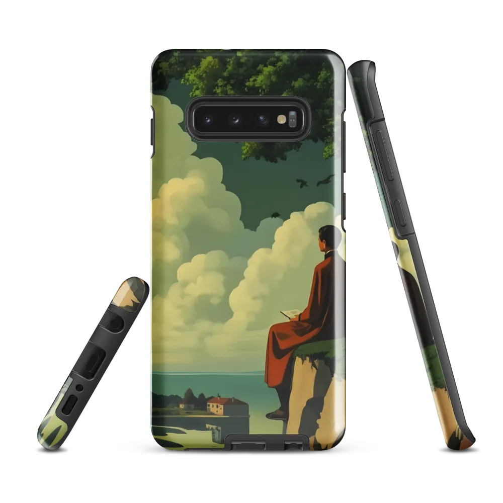 Meditation at the Edge of Serenity | Phone Case |  S10 Plus | Tough Case | Glossy