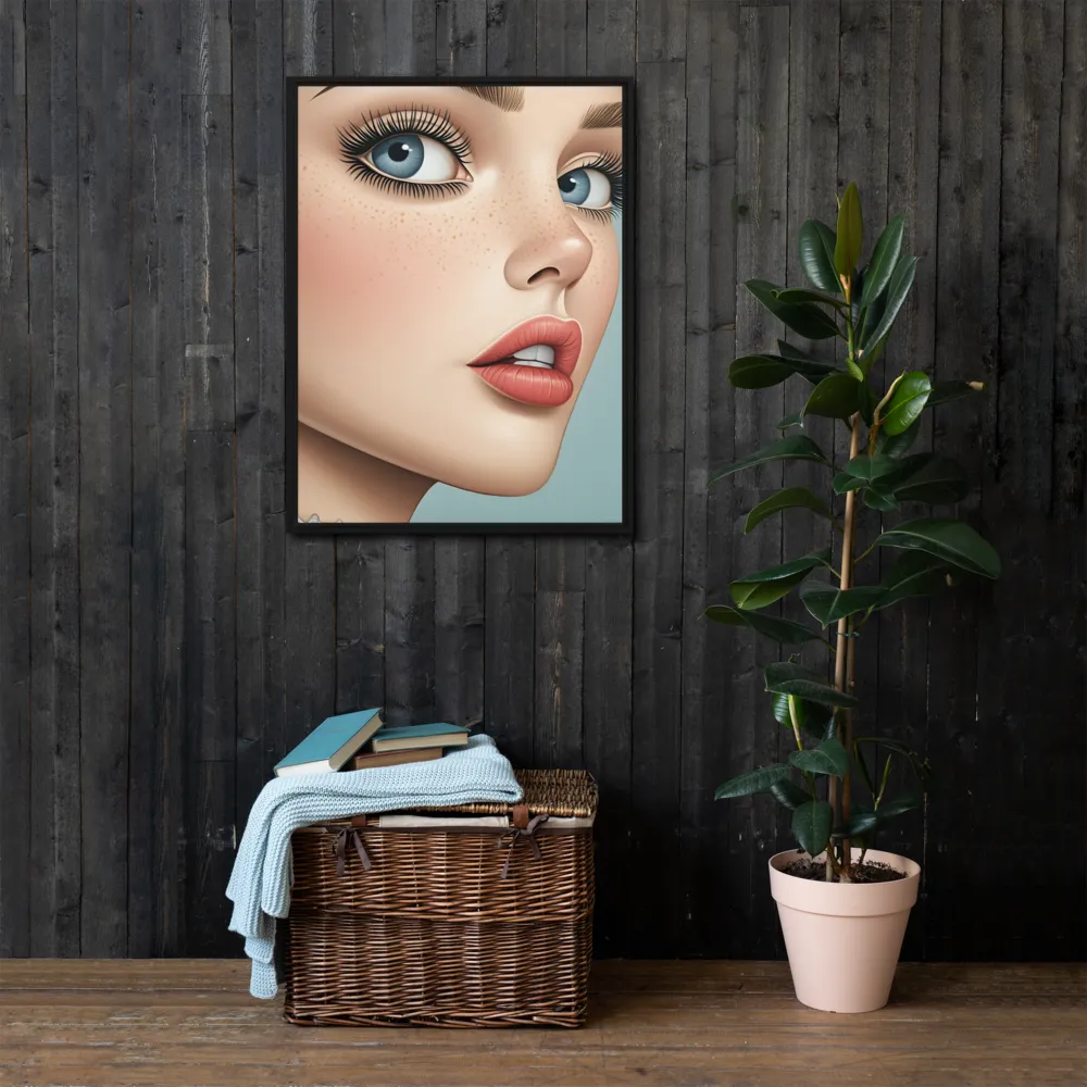 Intriguing Elegance | Canvas with Black Frame | 24″×32″