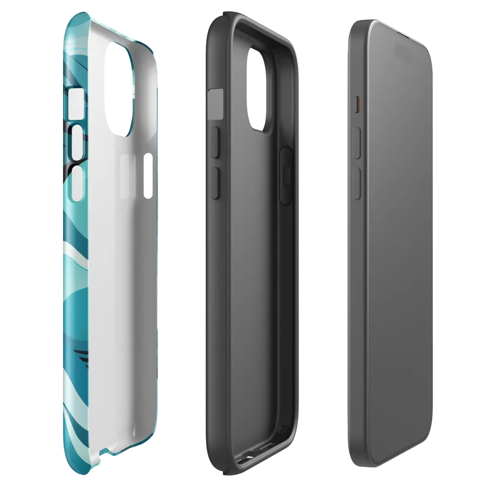 Ebb and Flow | Phone Case |  15 Plus | Tough Case | Glossy