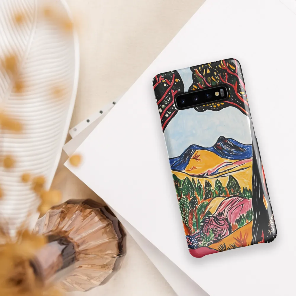 Vibrant Nature's Embrace | Phone Case |  S10 Plus | Snap Case | Glossy