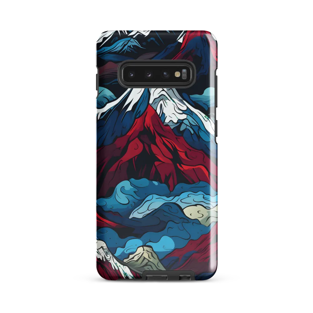 Mountain Majesty: An Abstract Voyage | Phone Case |  S10 Plus | Tough Case | Glossy