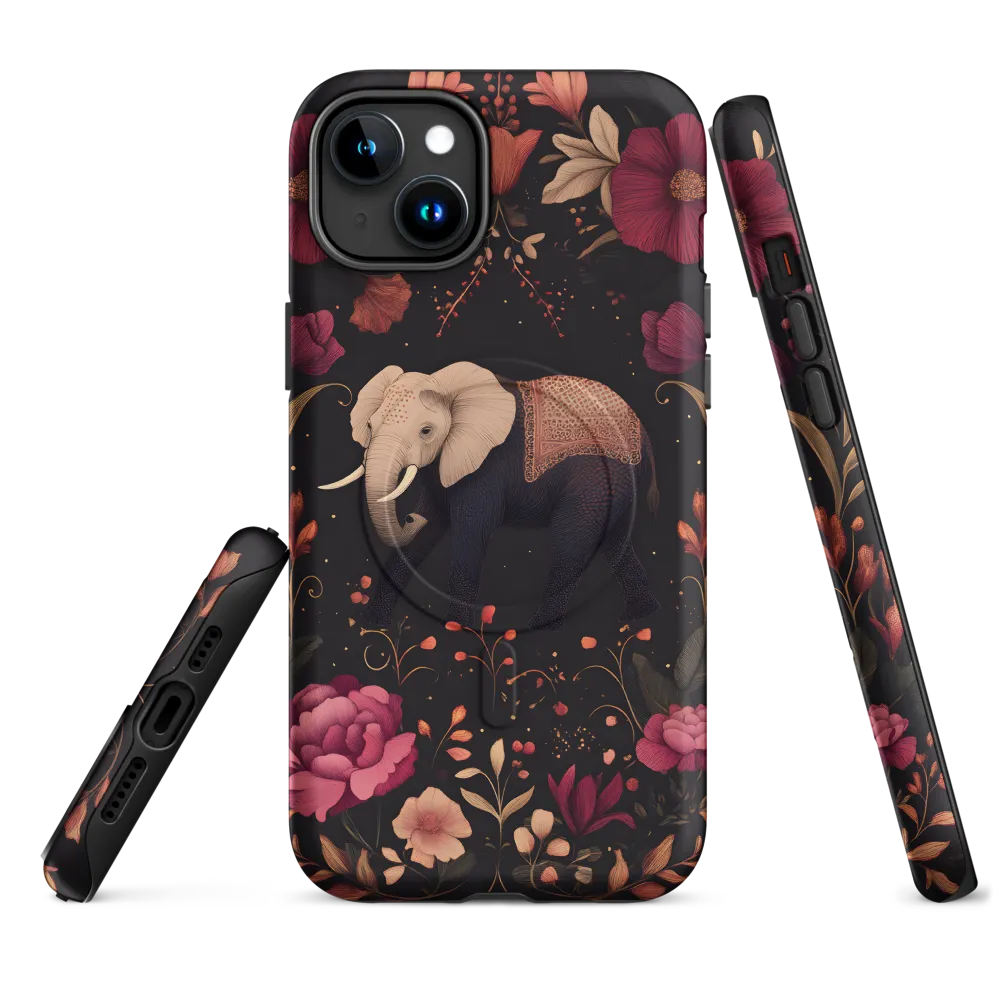 Whispers of the Wild: Elephants and Blooms