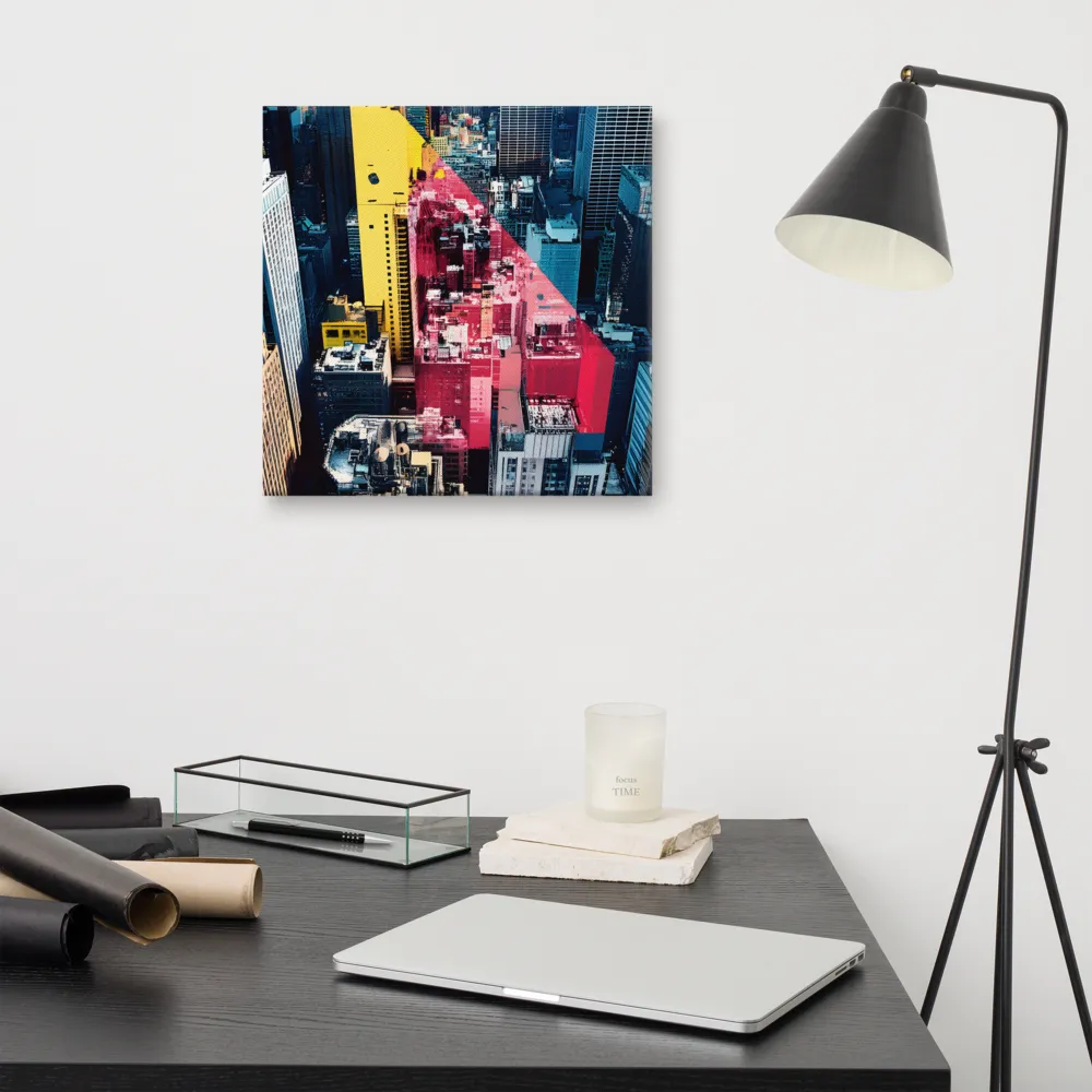 Dynamic Urban Symphony | Canvas | 16″×16″