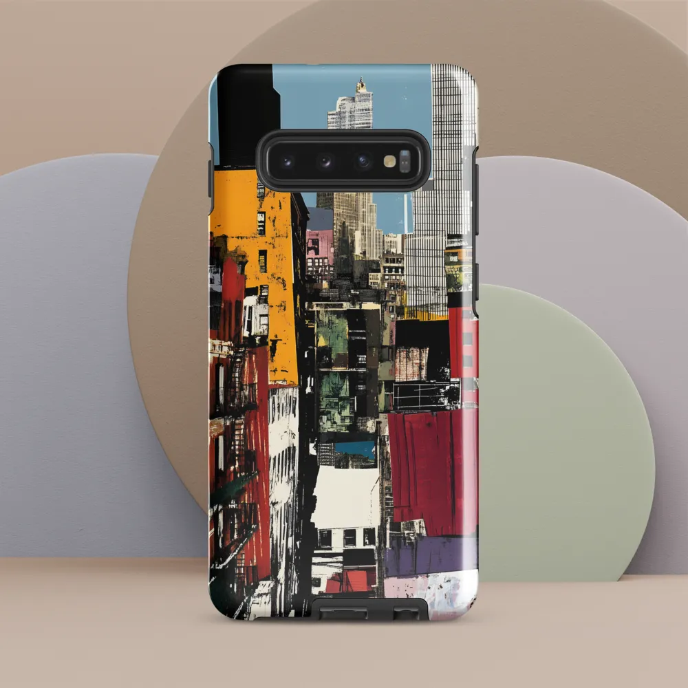 Urban Collage: A Vivid Cityscape | Phone Case |  S10 Plus | Tough Case | Glossy