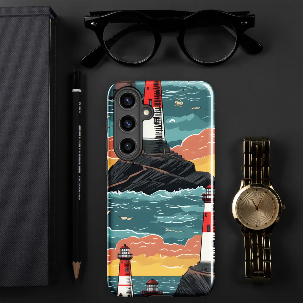 Lighthouses in a Whimsical Ocean