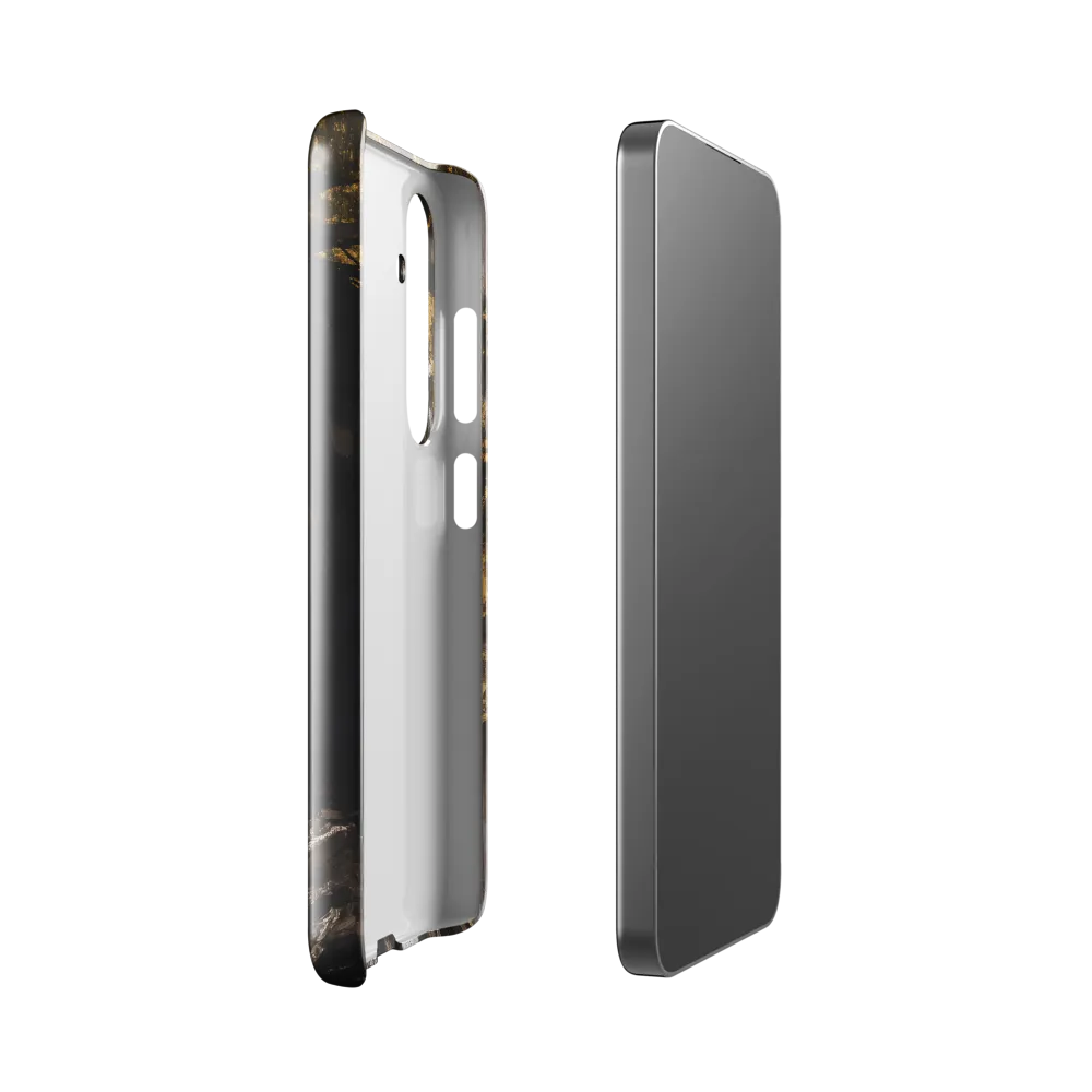 Golden Elegance: A Modern Profile Portrait