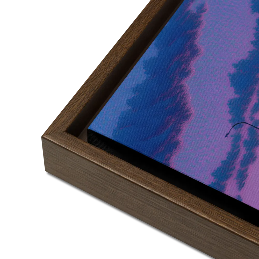 The Twilight Stroll | Canvas with Brown Frame | 16″×20″