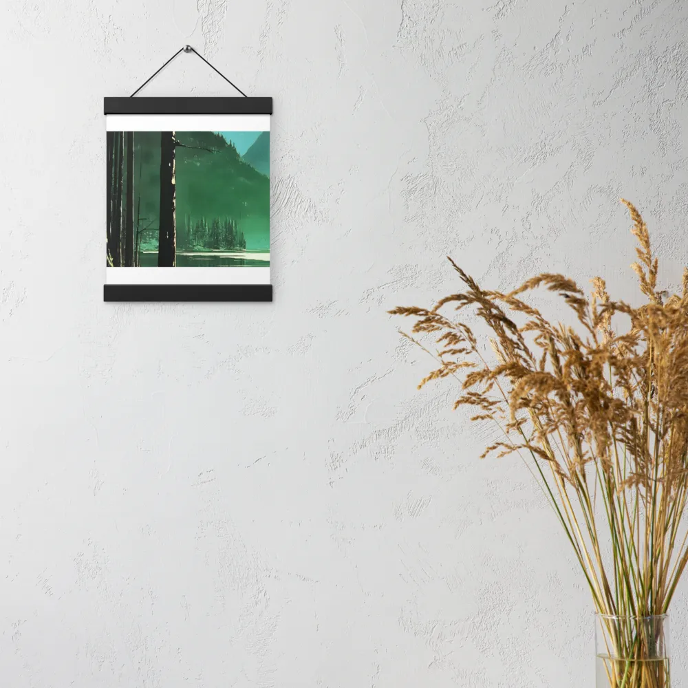 Reflections of Tranquility | Poster With Black Wood Hanger | 8″×10″