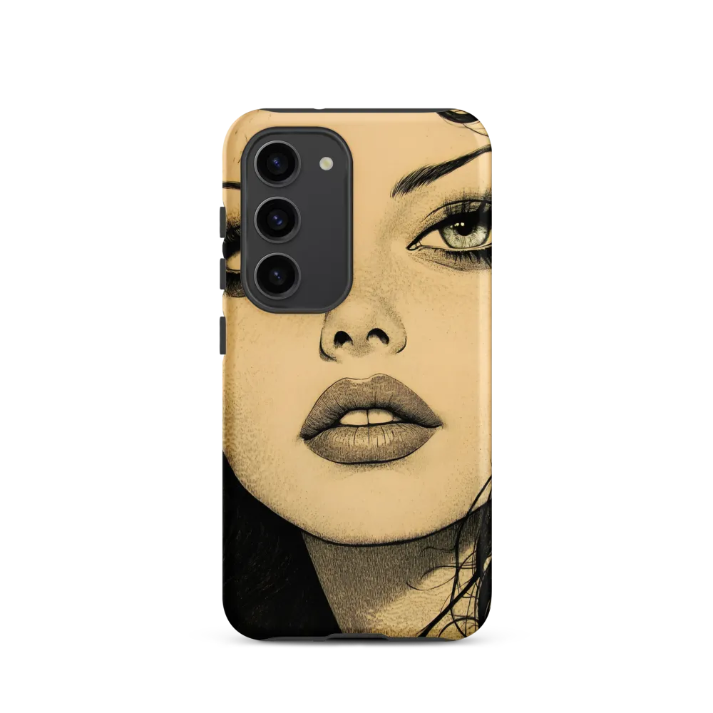 Enigmatic Gaze | Phone Case |  S23 | Tough Case | Matte