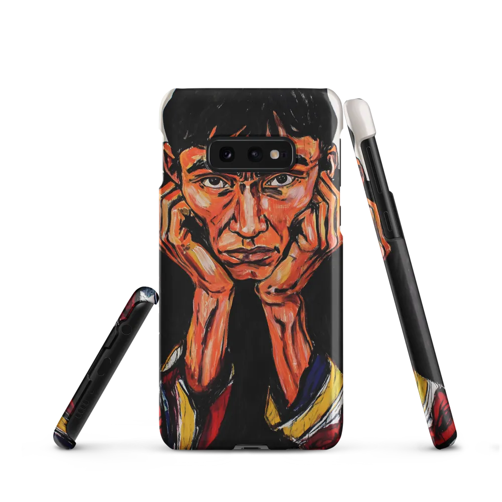 Contemplative Intensity: An Expressionist Portrait