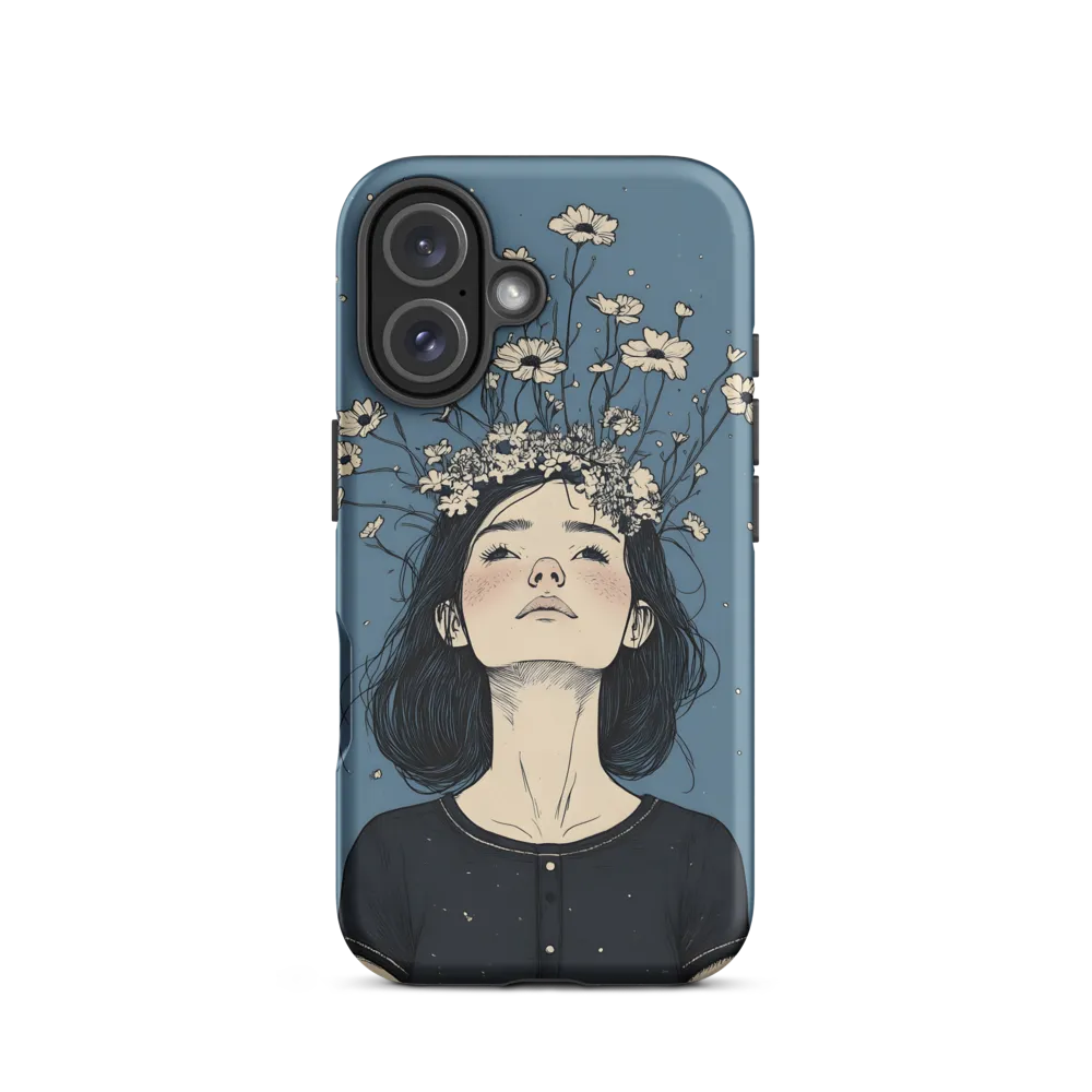 Floral Serenity: A Portrait of Tranquility | Phone Case