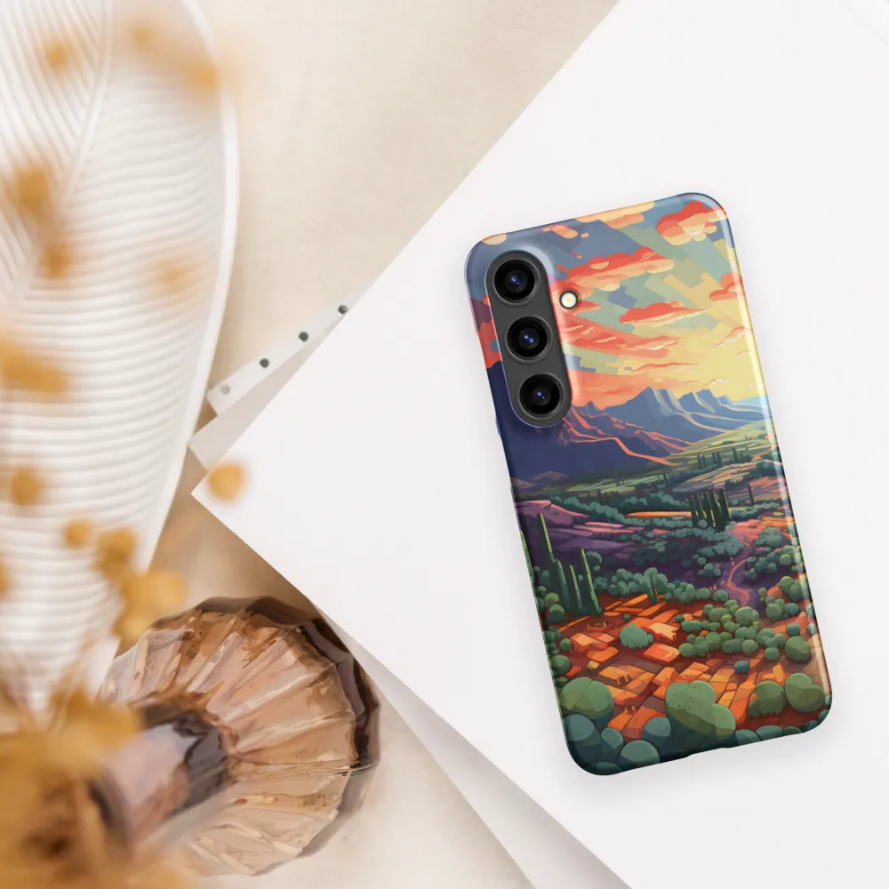 Desert Serenity at Dusk | Phone Case |  S24 Plus | Snap Case | Matte