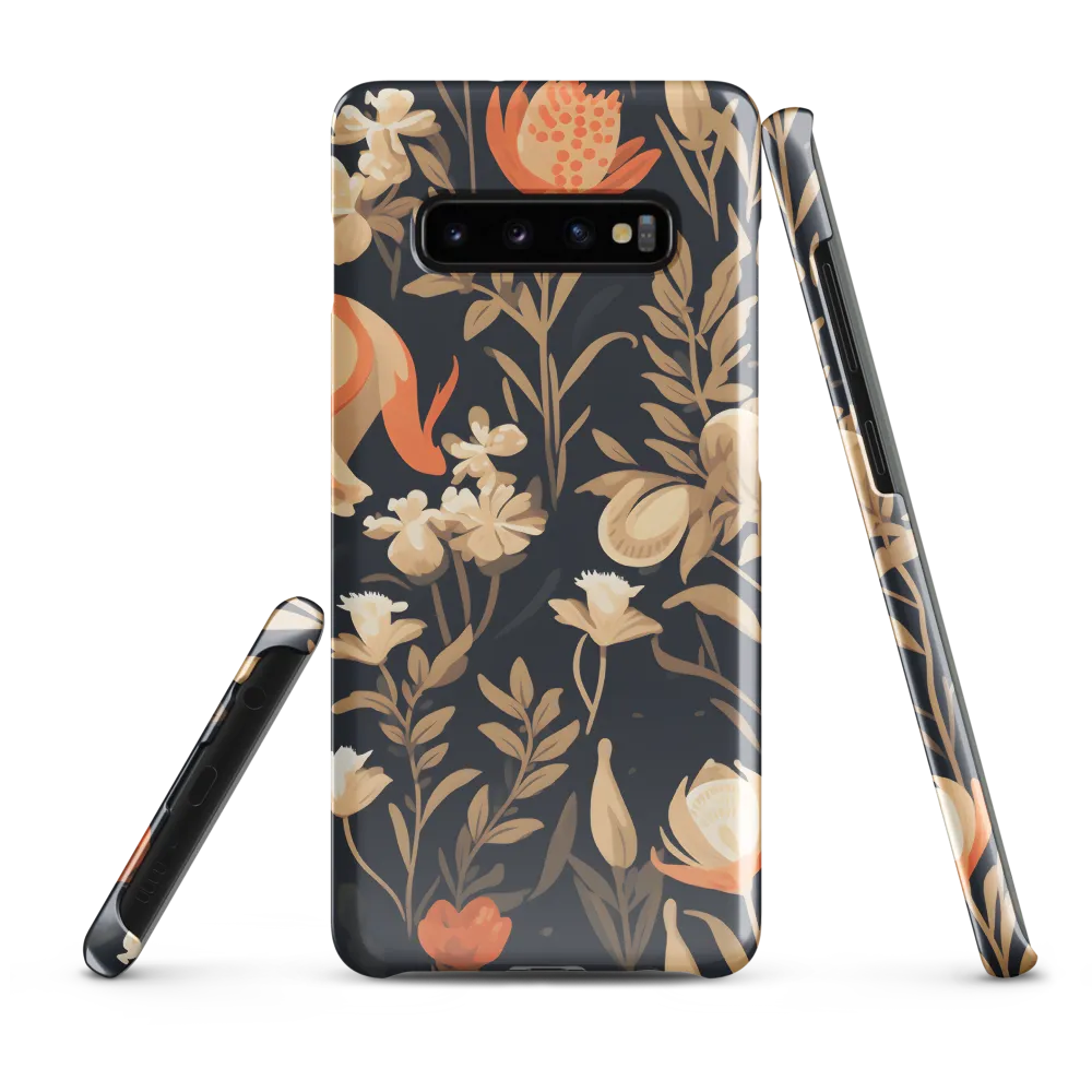 Floral Harmony: A Dance in the Dark | Phone Case |  S10 Plus | Snap Case | Glossy