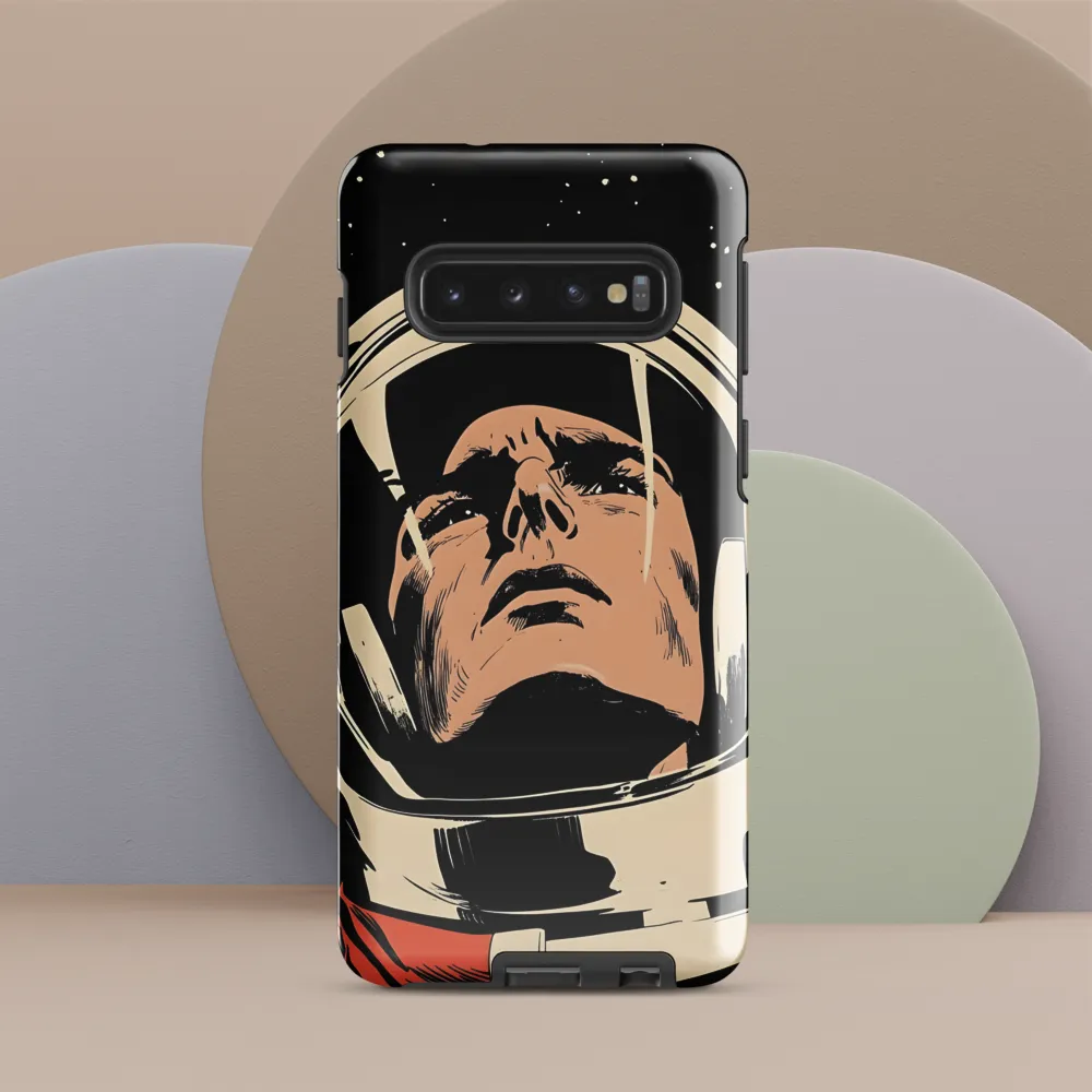 Gaze of the Astronaut | Phone Case |  S10 | Tough Case | Glossy