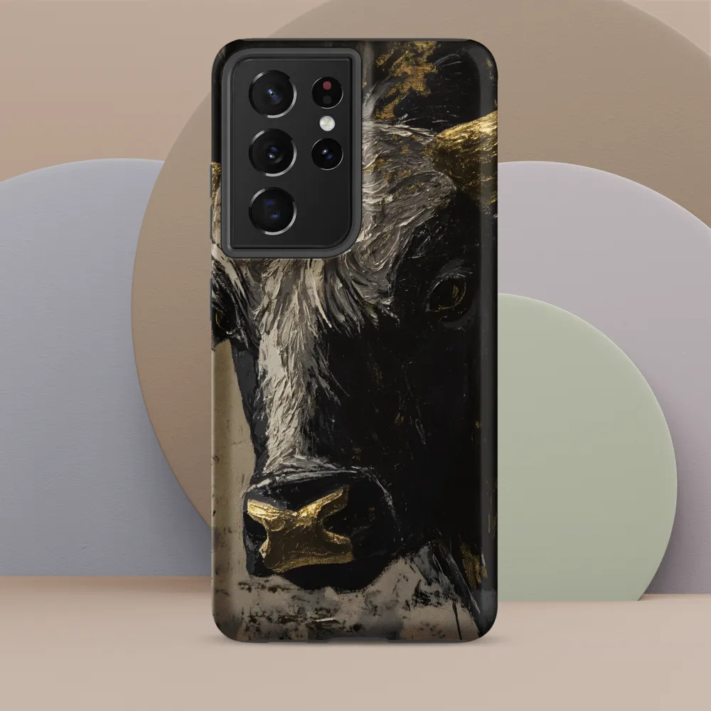 Majestic Bull: The Power in Black and Gold
