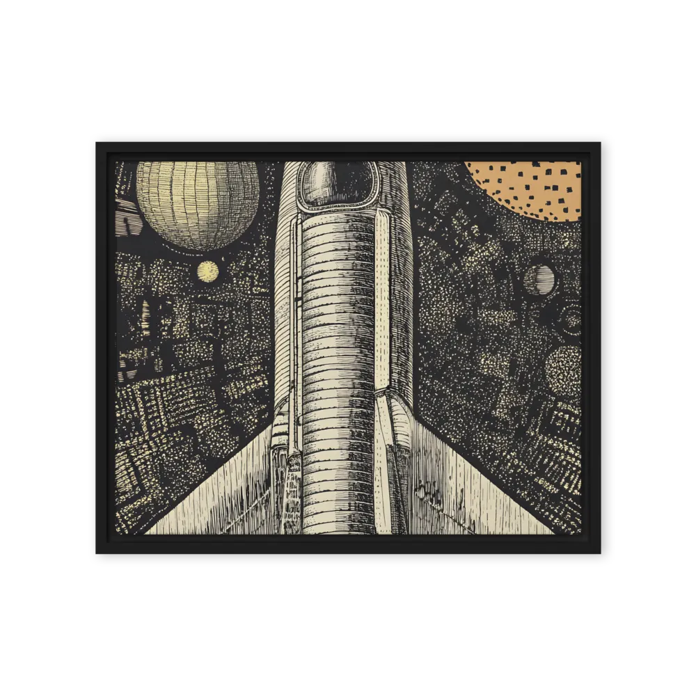 Voyage to the Unknown | Canvas with Black Frame | 16″×20″