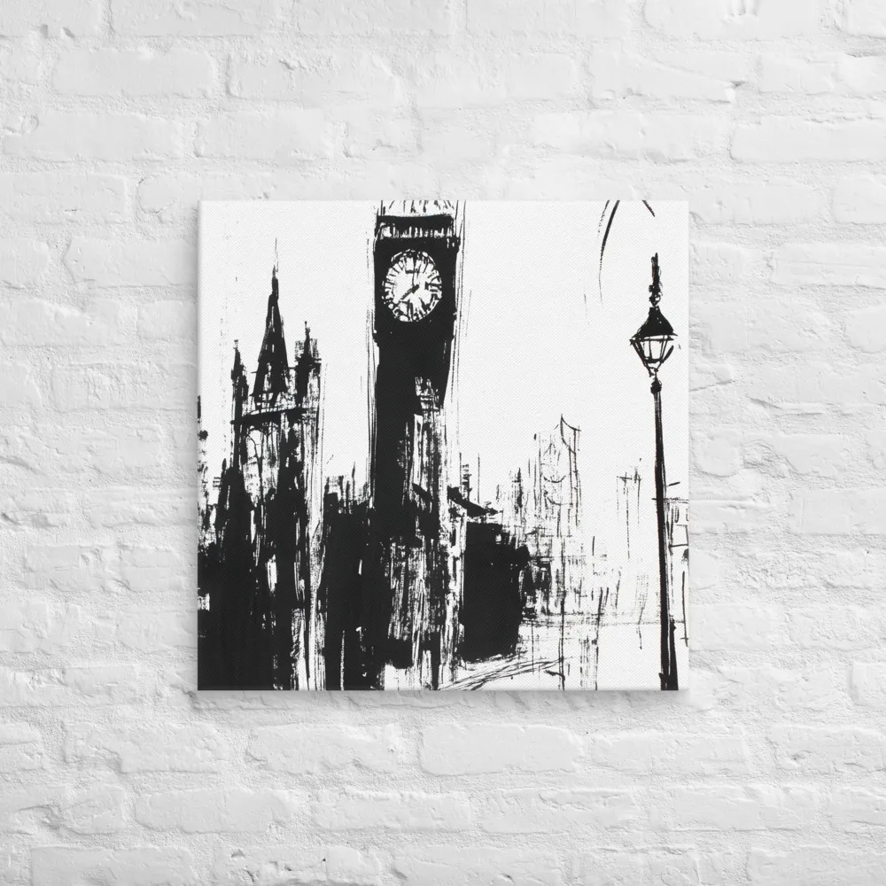 Clock Tower in Motion | Canvas | 26″×26″