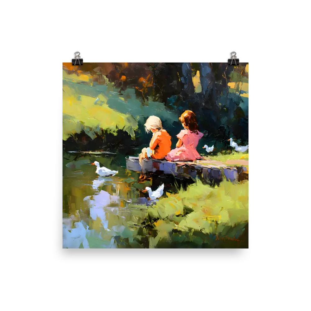 Pondside Reverie 
 Poster | 18″x 18″