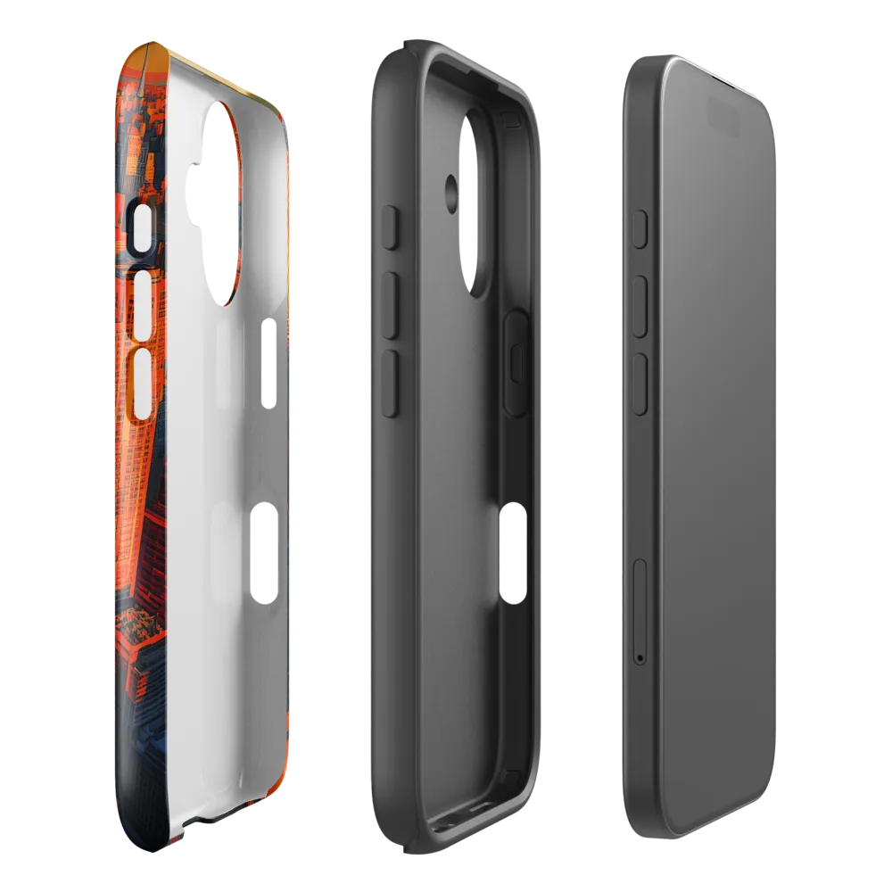 Urban Dawn: A Digital Ode to Skyscrapers | Phone Case |  16 | Tough Case | Glossy