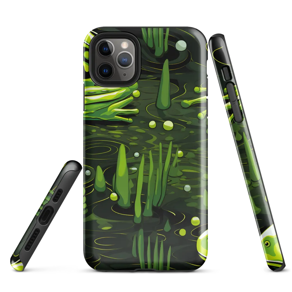 Green Harmony: Life Beneath the Surface | Phone Case |  11 Pro Max | Tough Case | Glossy