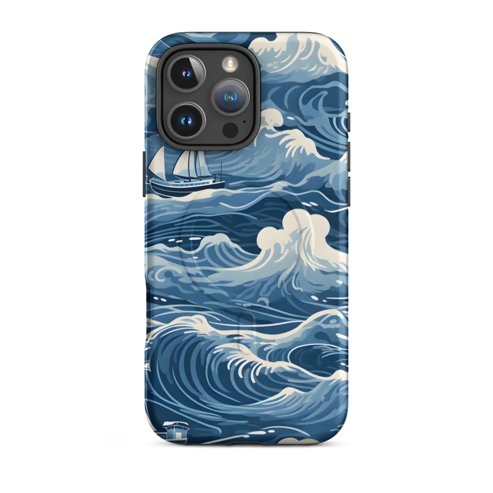Nautical Dreams: Waves of Adventure | Phone Case |  16 Pro Max | MagSafe® Tough Case | Matte