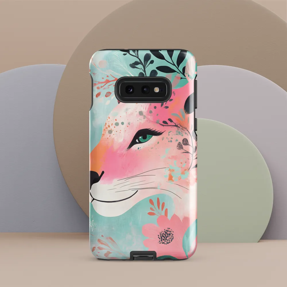 Whimsical Majesty: A Floral Lion