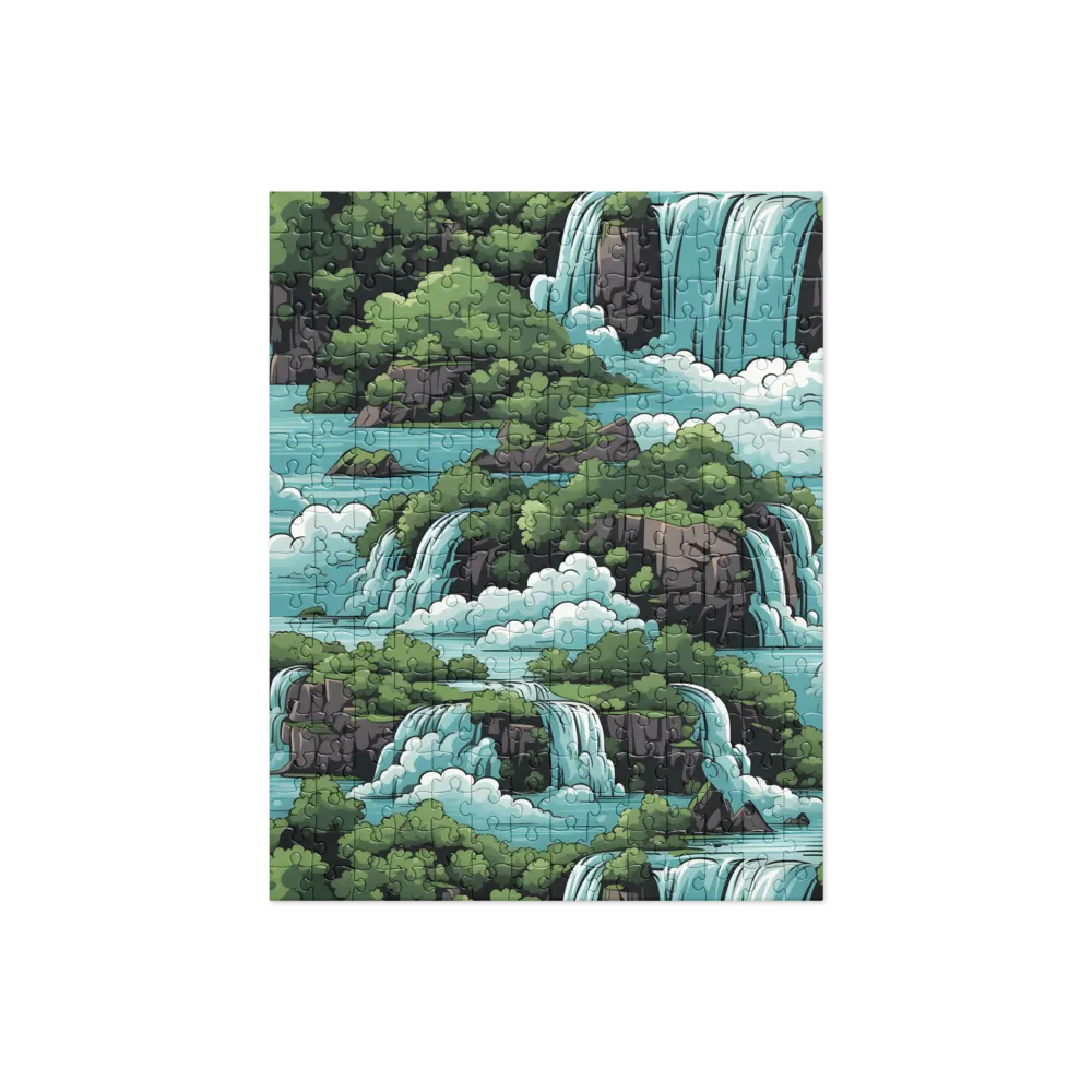 Harmonious Cascades | Jigsaw Puzzle | 252/520 pieces