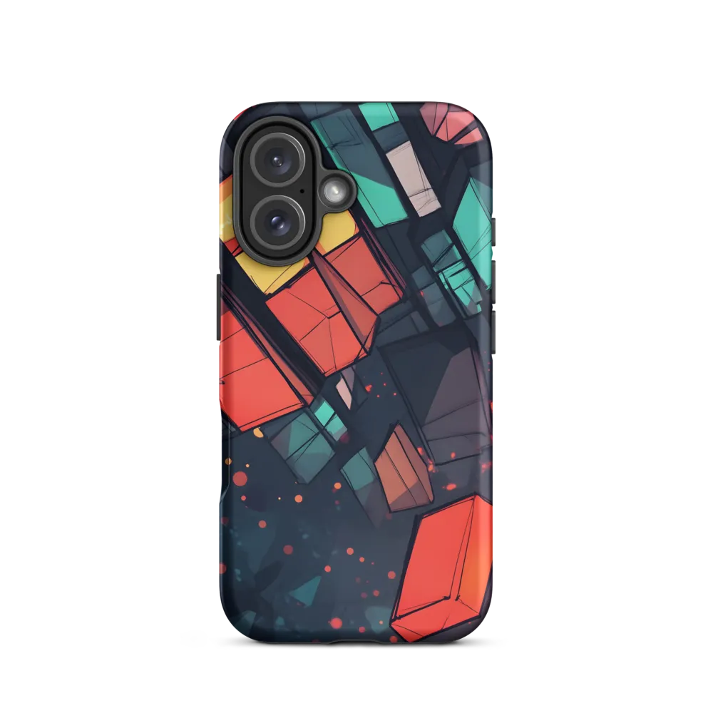 Luminous Geometry: An Abstract Exploration | Phone Case