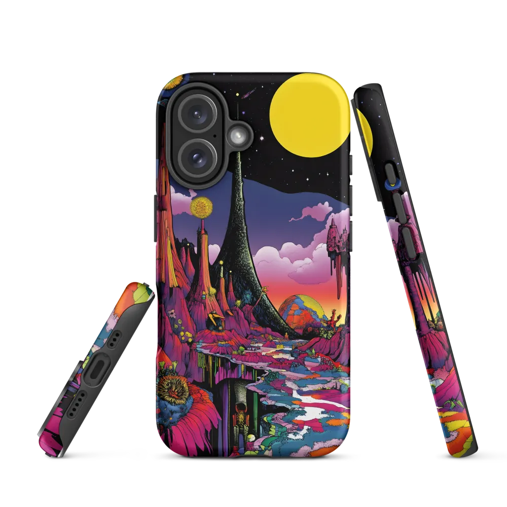 Celestial Dreams: A Journey Through an Alien Landscape | Phone Case