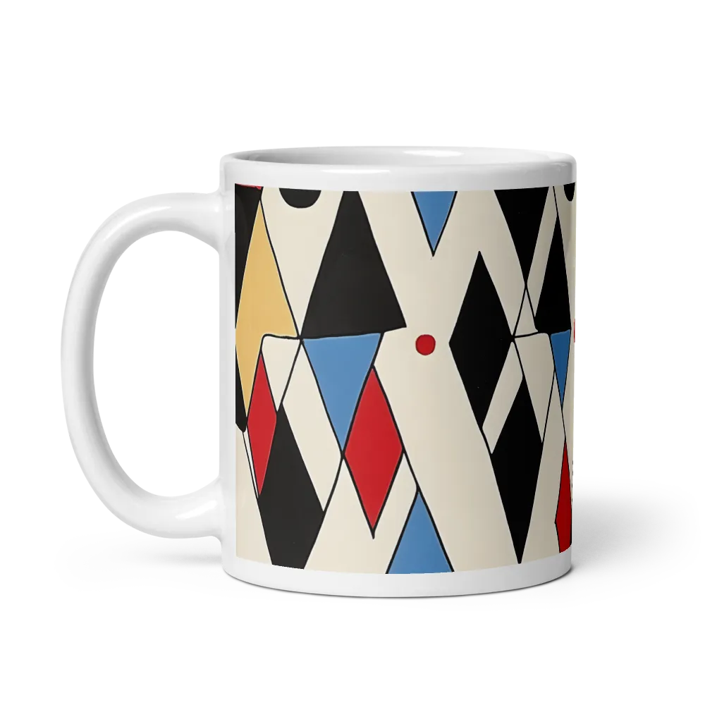 Dynamic Geometric Symphony | Mug with White inside | 11 oz