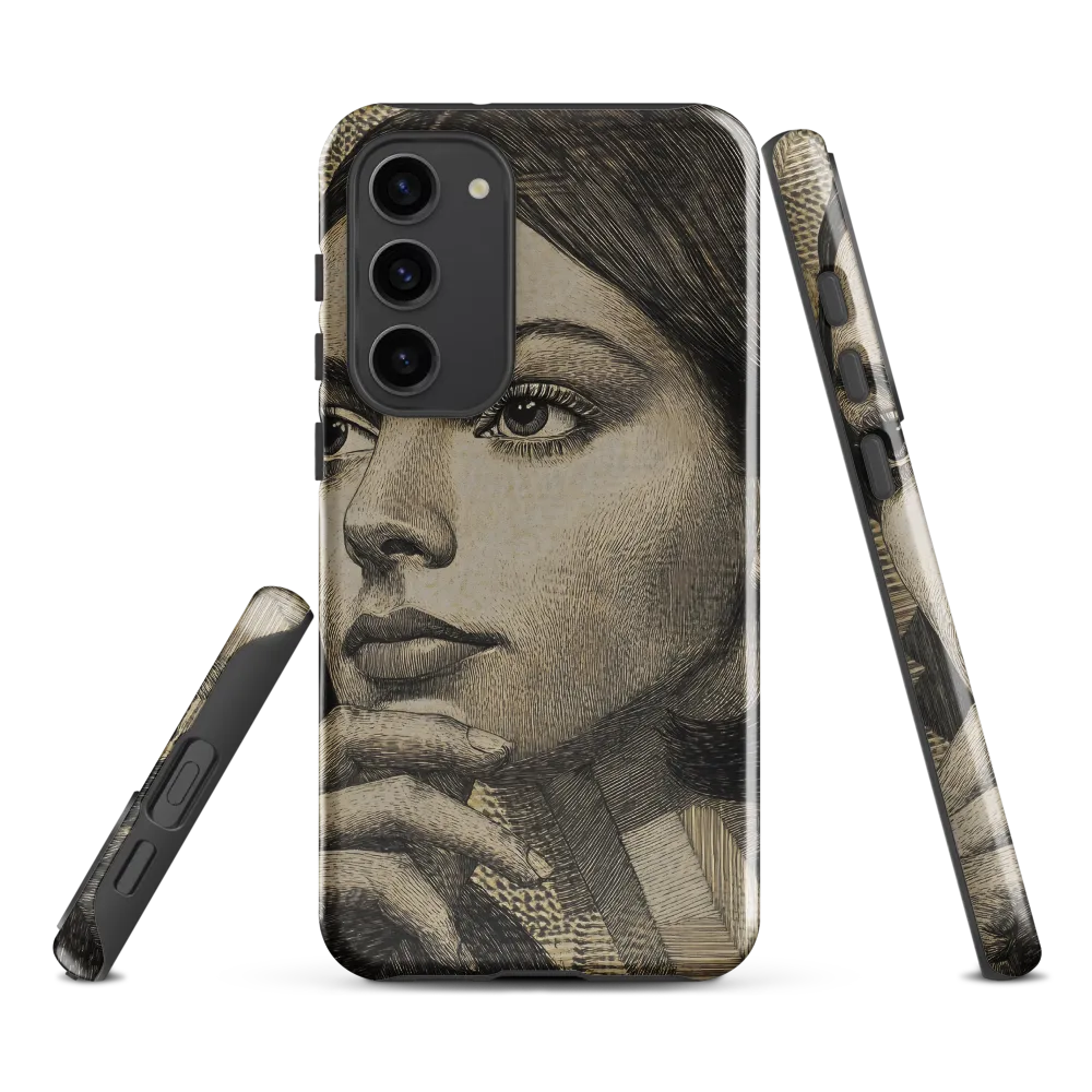 Contemplative Reflection | Phone Case |  S23 Plus | Tough Case | Glossy
