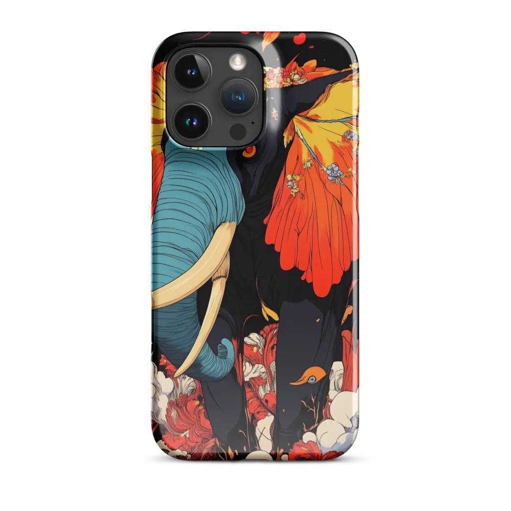 Majesty of the Floral Elephant | Phone Case |  16 Pro Max | Snap Case | Glossy