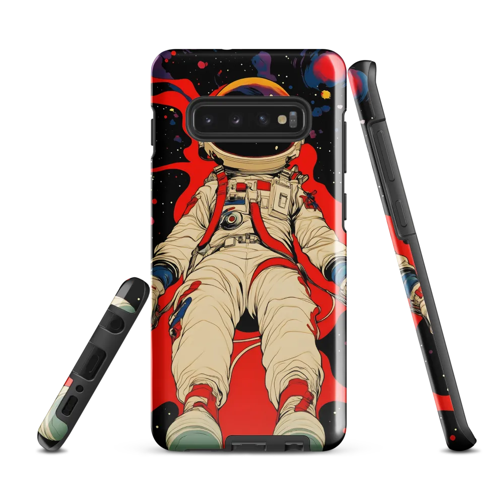 Astronaut in Cosmic Reverie | Phone Case |  S10 Plus | Tough Case | Glossy