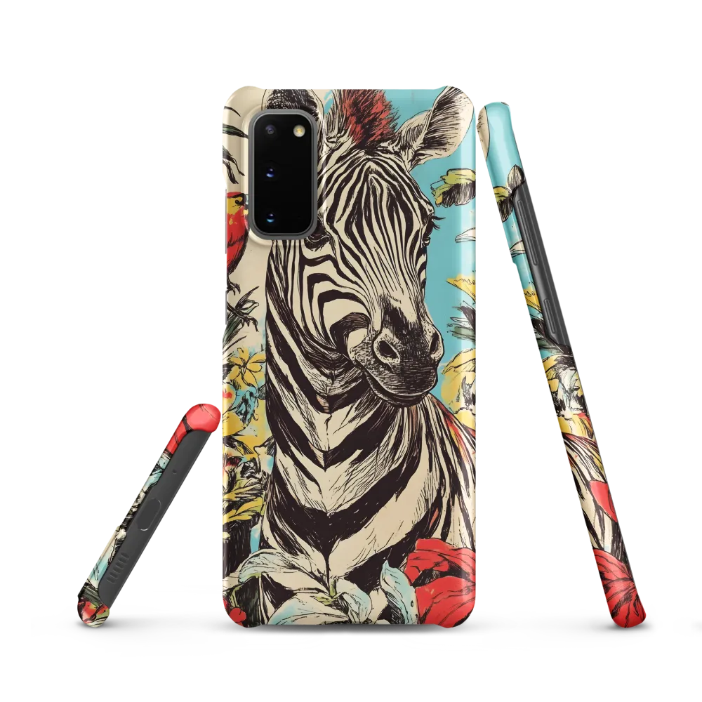 Zebra in Tropical Reverie