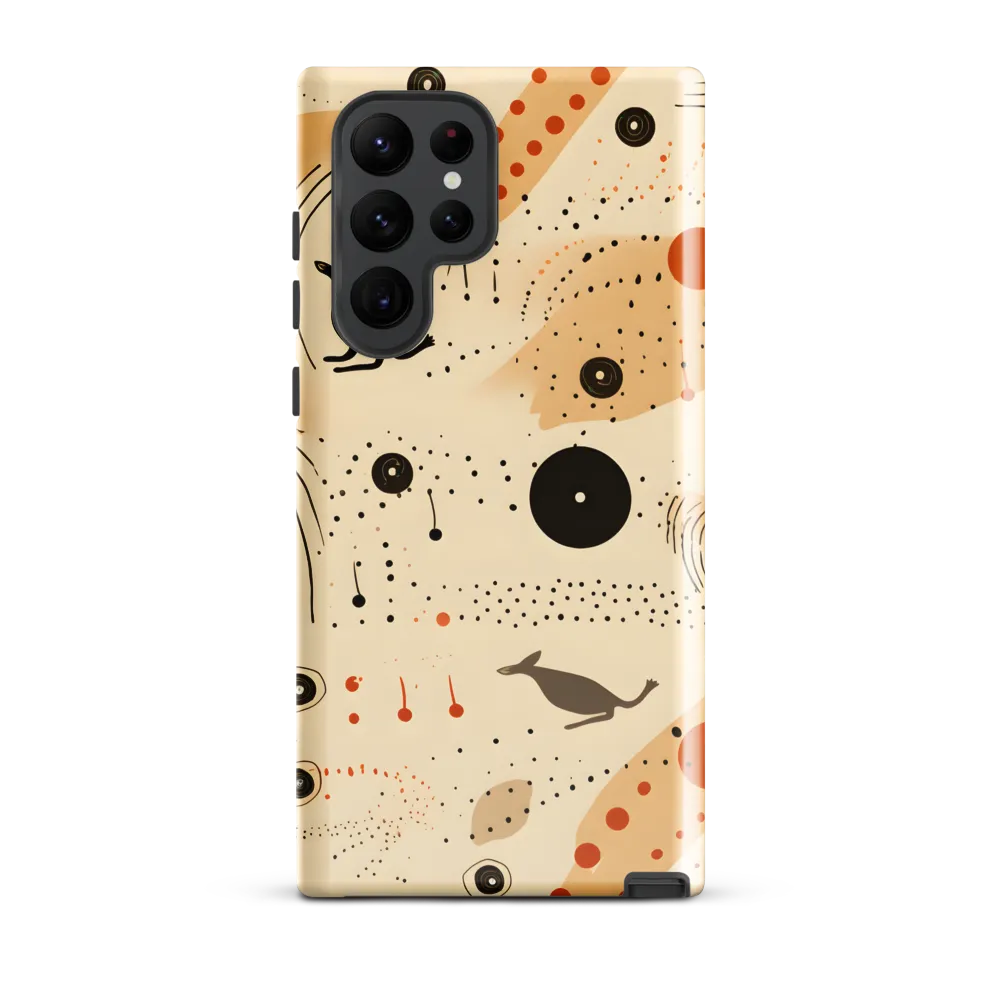Playful Patterns in Earth Tones | Phone Case |  S22 Ultra | Tough Case | Glossy