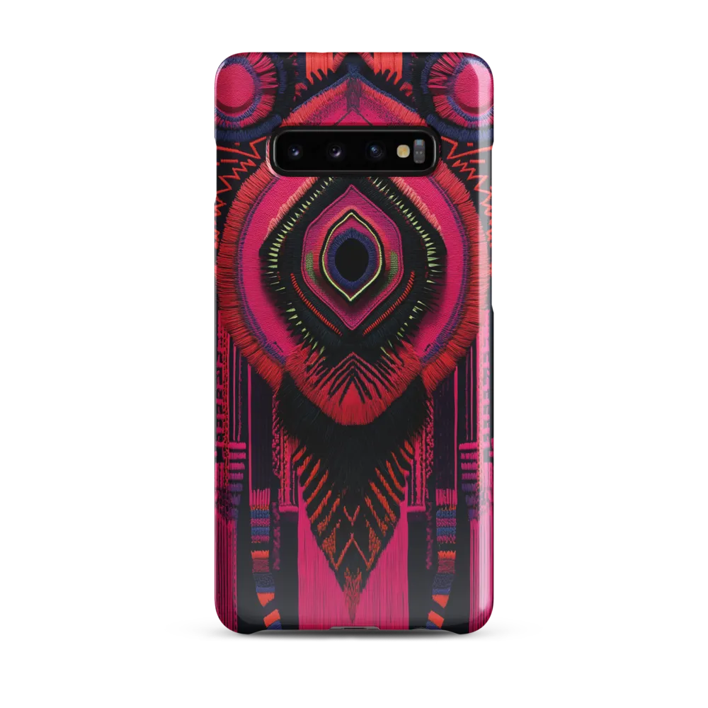 Mystic Mandala in Thread | Phone Case |  S10 Plus | Snap Case | Glossy