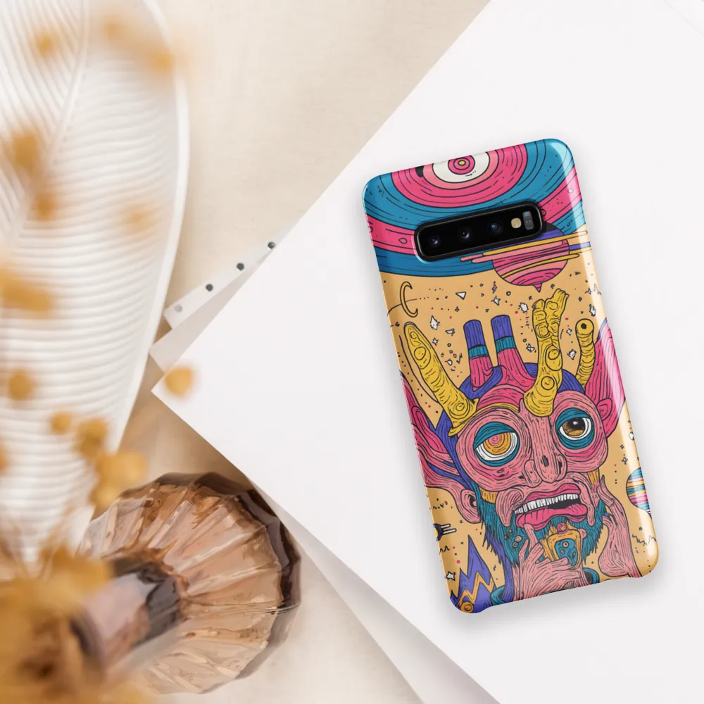 Alien Whimsy: A Surreal Encounter | Phone Case |  S10 Plus | Snap Case | Glossy