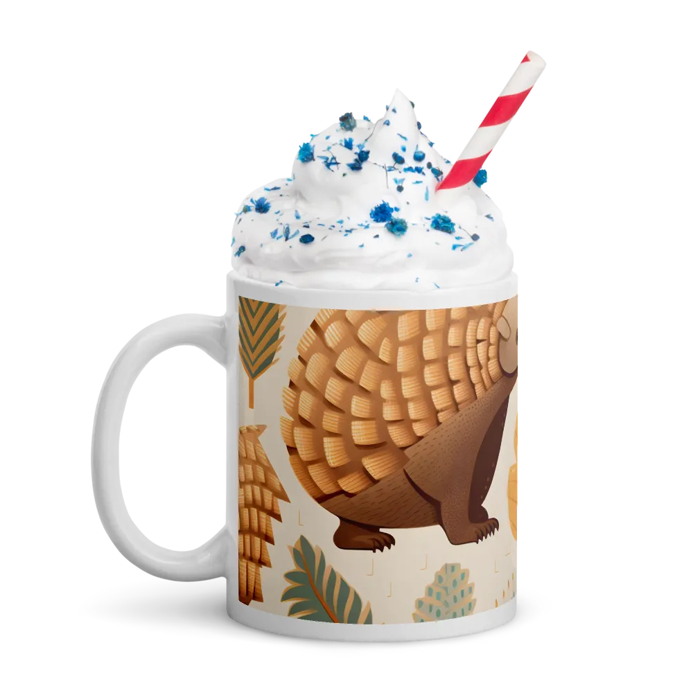 Pangolins in a Whimsical Habitat | Mugs | Multiple Sizes & Colors