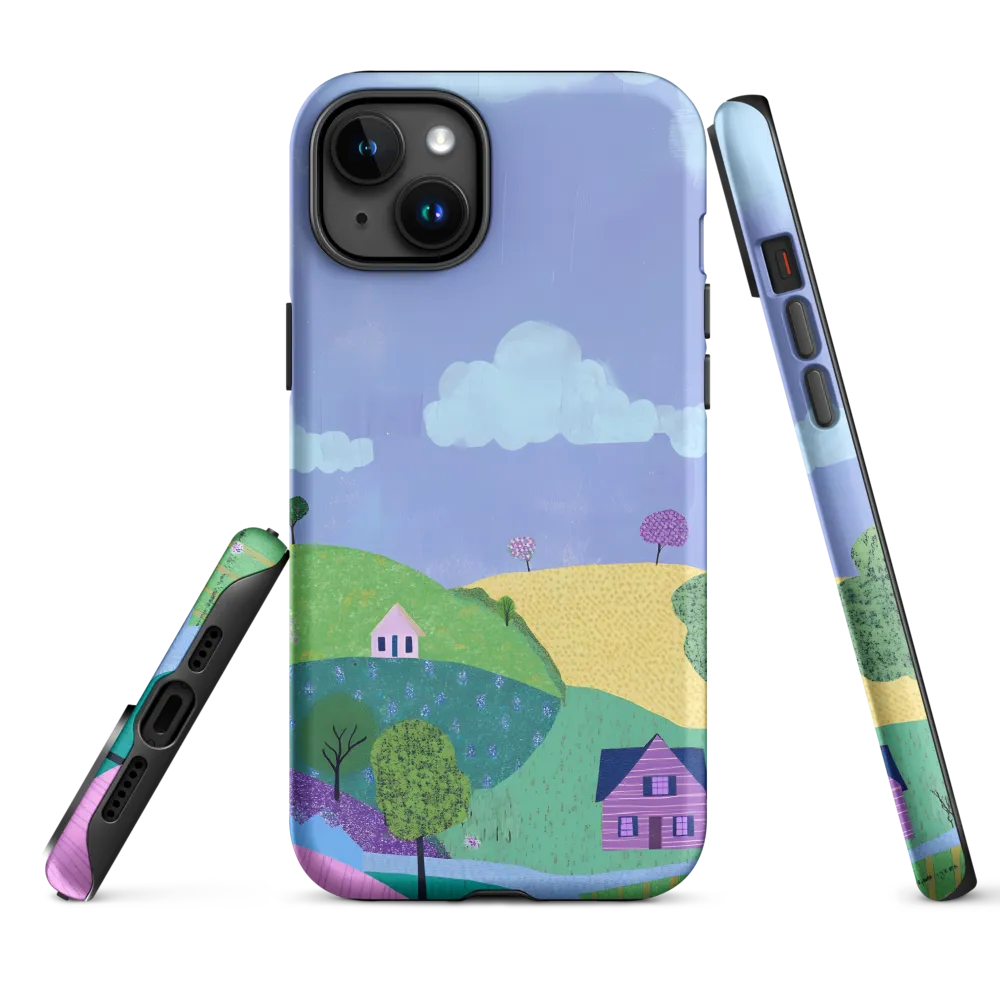 Whimsical Hills and Quaint Homes | Phone Case |  15 Plus | Tough Case | Matte