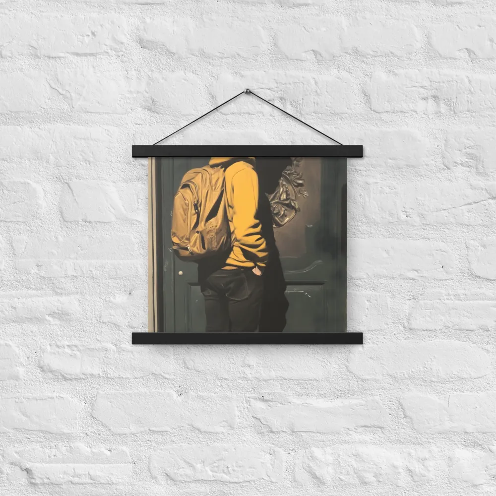 Silent Reflection | Poster With Black Wood Hanger | 14″×14″