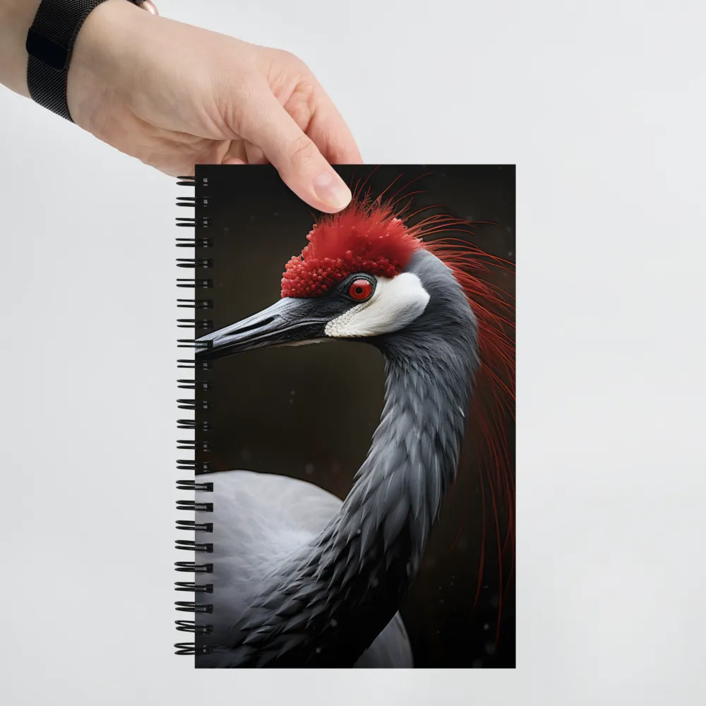 Ember-Crested Elegance | Spiral Notebook