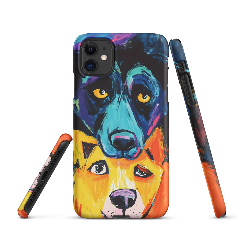 Vibrant Companions: An Expression of Canine Spirit | Phone Case |  11 | Snap Case | Matte